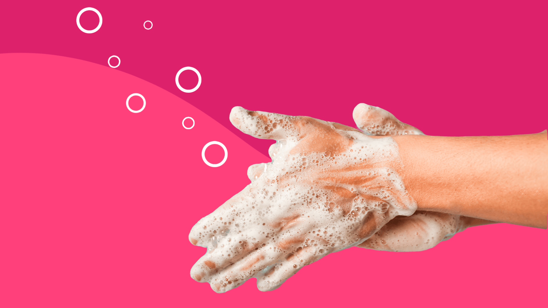Washing hands represents living with OCD