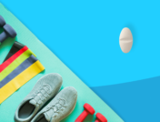 Sneakers and a pill represent Lexapro and exercise