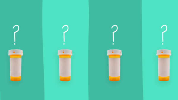 Multiple pill bottles represent Look alike sound alike drugs