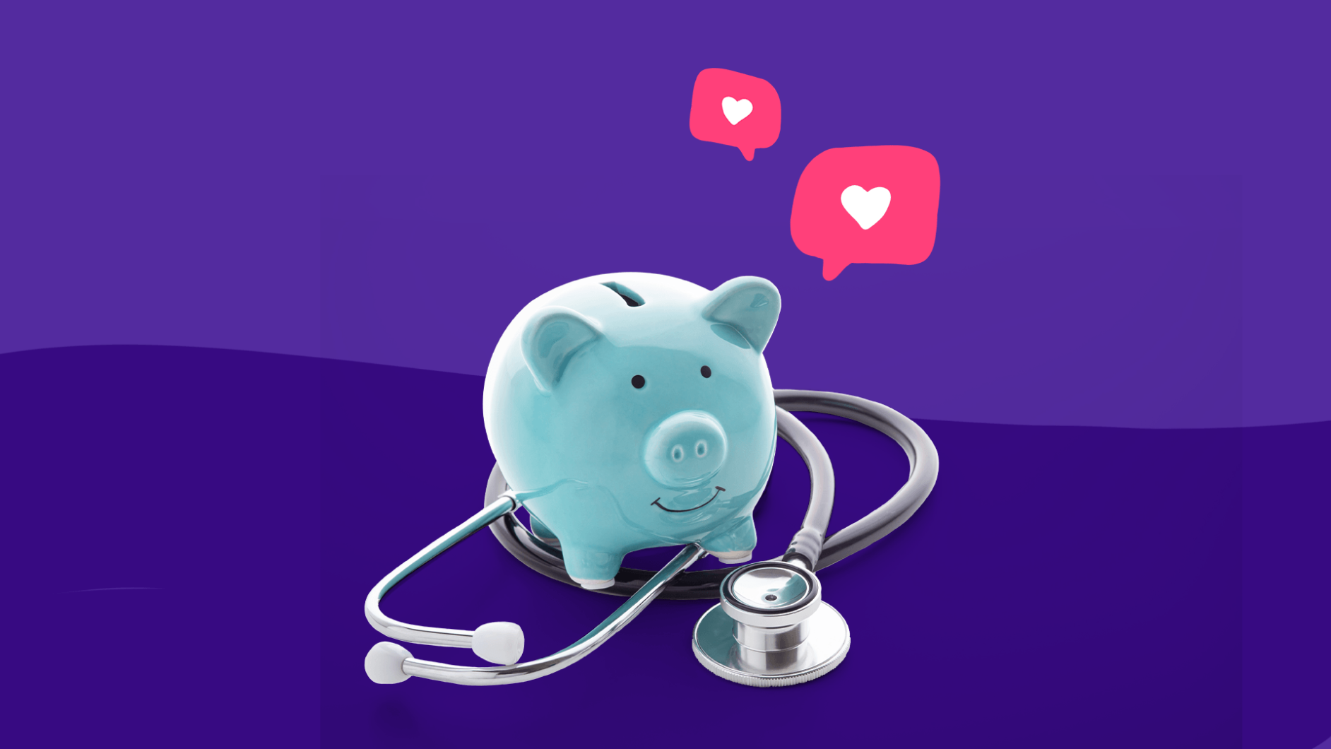 A piggy bank with a stethoscope represents SingleCare reviews