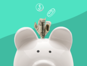 A piggy bank represents prescription savings