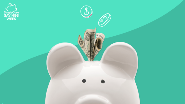 A piggy bank represents prescription savings