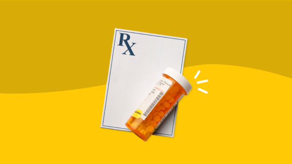 Pill bottle and prescription pad: Common and serious Vyvanse side effects