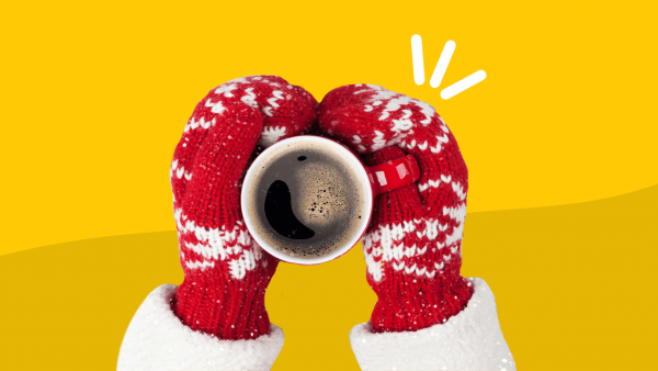 Hands holding a warm mug represent Raynaud's treatment