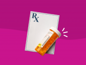 Prescription pad with pill bottle: Common vs. serious Benzonatate side effects