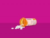 Spilled prescription bottle of pills: Daily vs. as-needed Tessalon Perles dosages