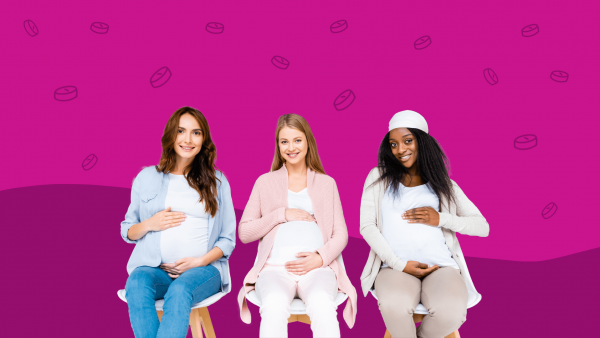 Three expectant moms represent Topamax during pregnancy