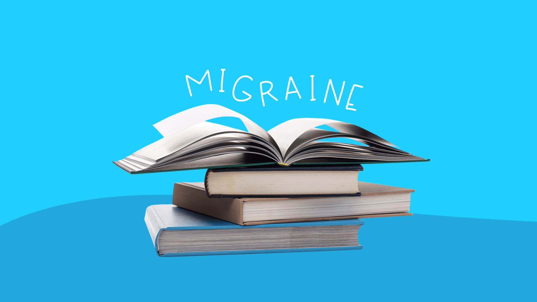 Books and the word migraine represent migraine definition