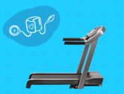 A treadmill with a blood pressure cuff represents Blood pressure after exercise