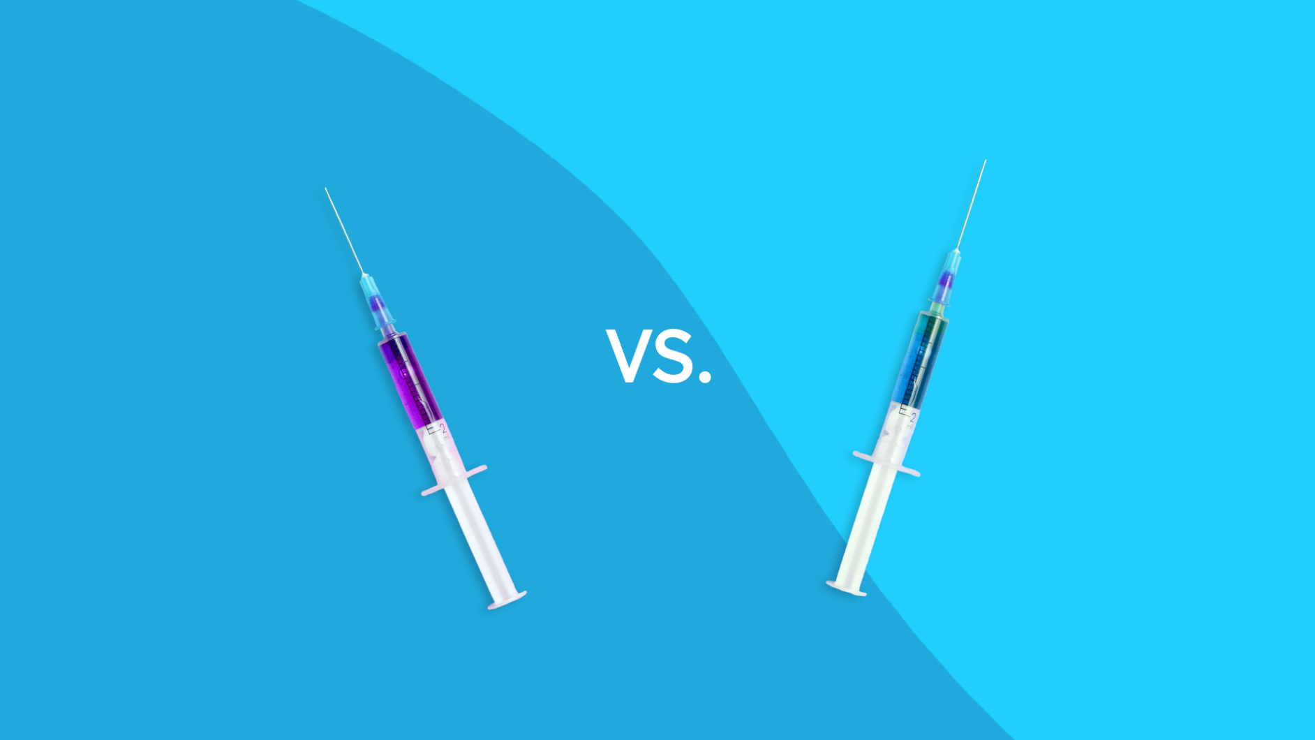 Injections representing Catecholamine and vasopressor shots