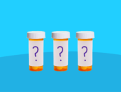 Three prescription bottles with question marks on labels: How to avoid cefdinir side effects