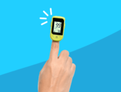 A pulse oximeter to measure blood oxygen levels