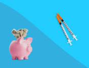 A piggy bank and syringes represent how much is insulin without insurance