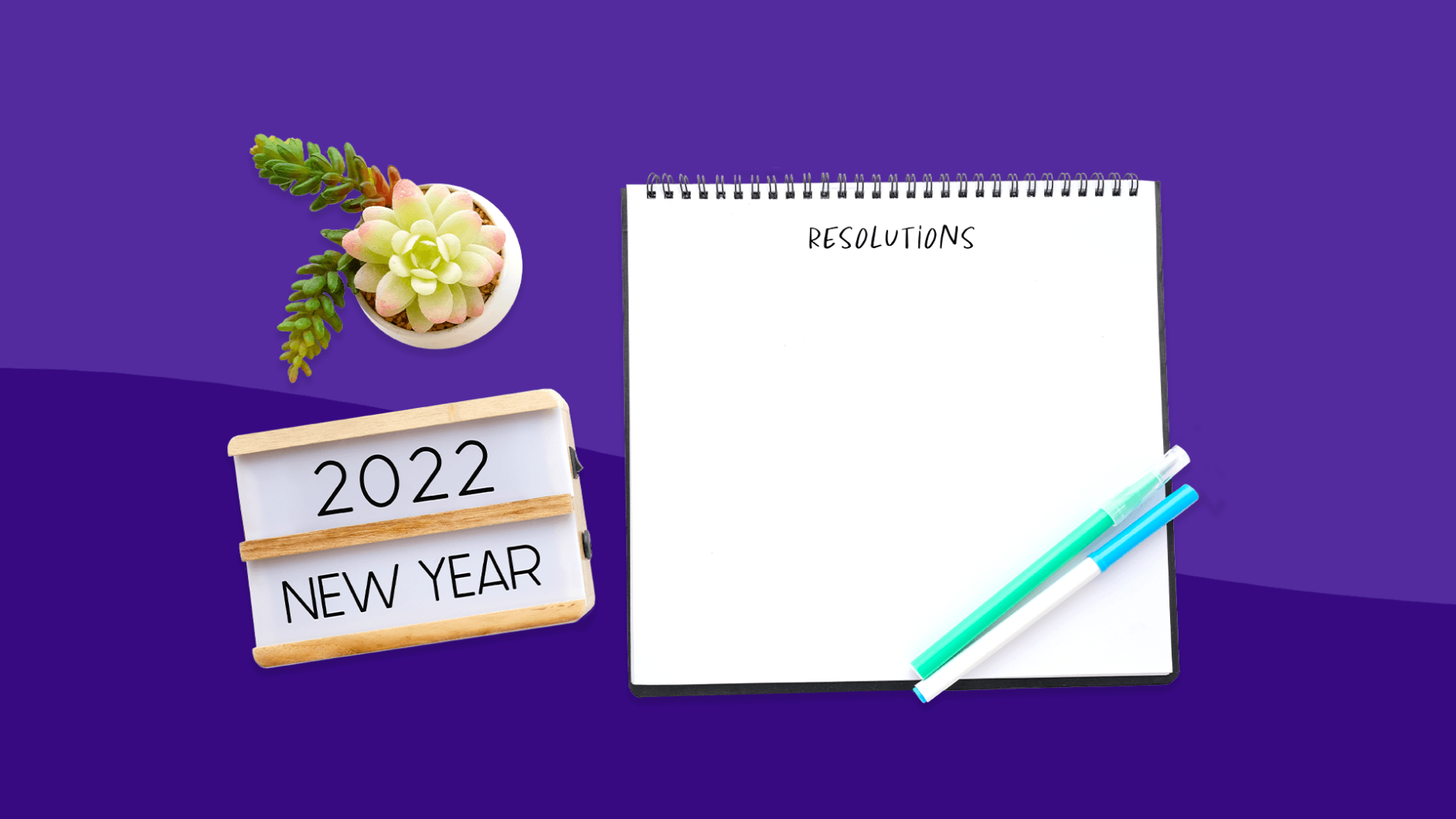 A calendar represents working on broken resolutions