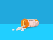 Spilled prescription bottle of pills: Common vs. serious Otezla side effects