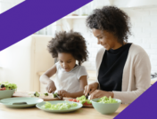 A mother and child preparing a hypothyroidism diet