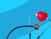 A stethoscope and a heart represent what causes chest pain