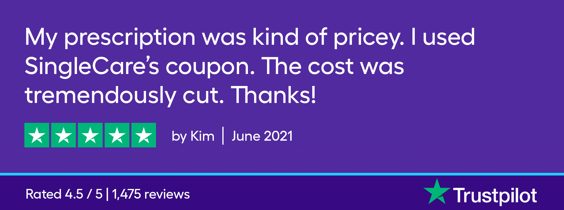 My prescription was kind of pricey. I used SingleCare’s coupon. The cost was tremendously cut. Thanks!
