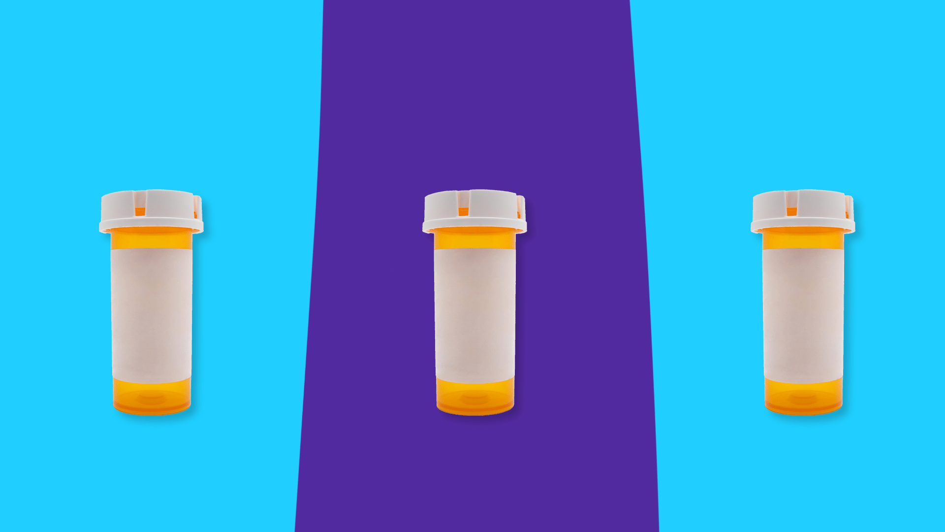 Three prescription pill bottles: Compare Farxiga alternatives