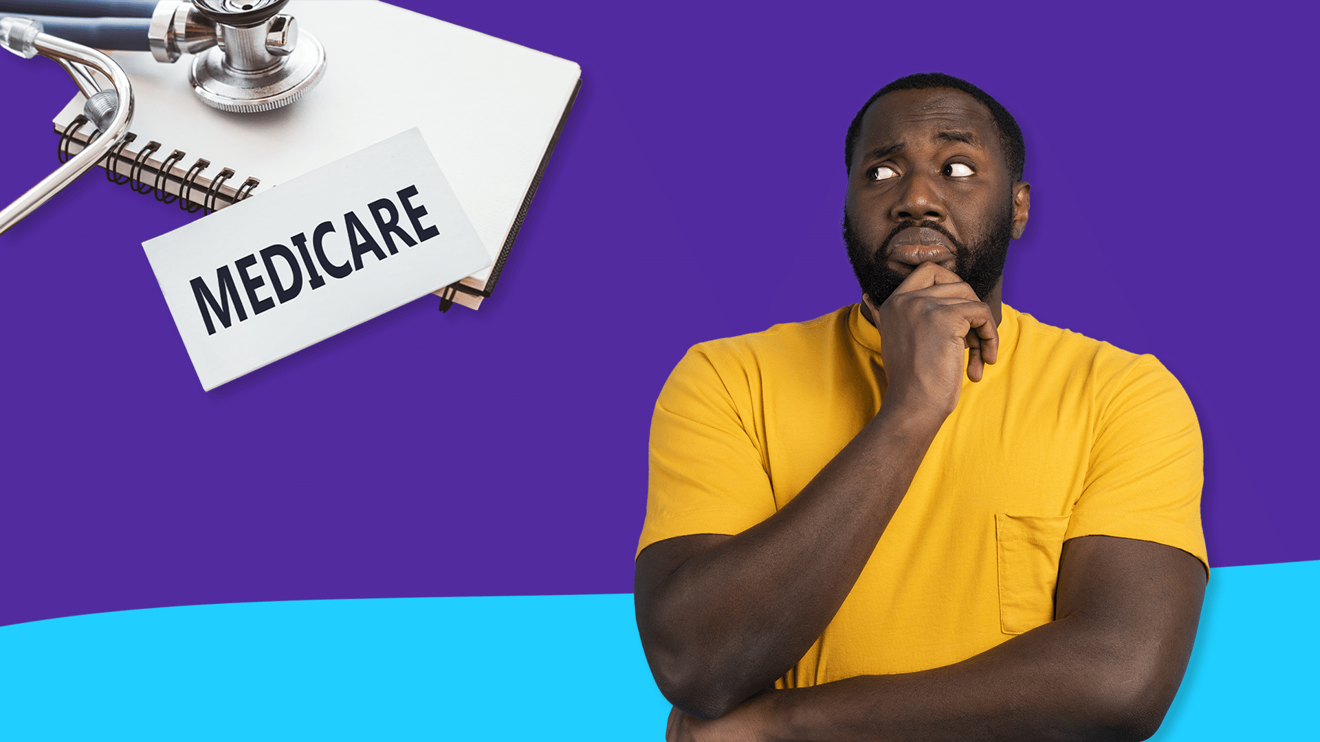 Man with questioning expression: How well do Americans know Medicare?