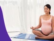 A woman doing yoga represents how to naturally induce labor
