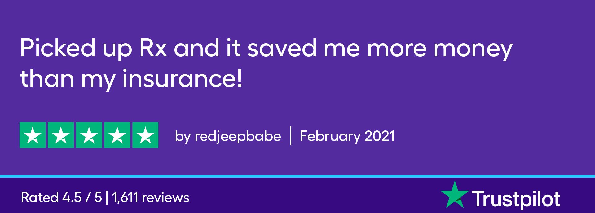 I picked up my Rx and SingleCare saved me more money than my insurance!