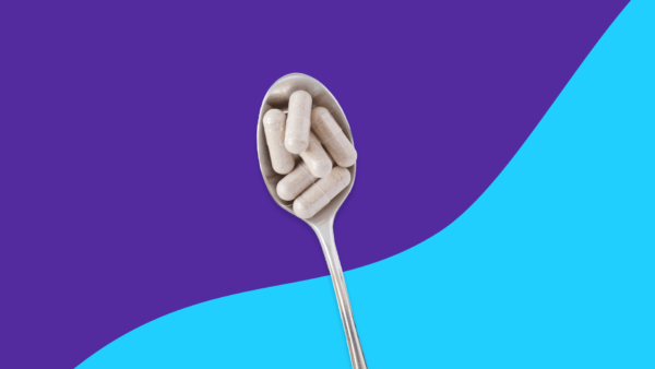 A spoon of multivitamins for women