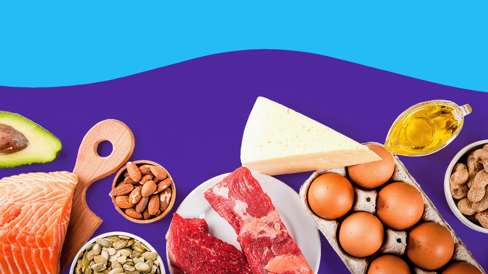 An assortment of foods represent: Does keto work?