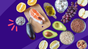 An assortment of foods symbolize the best diverticulitis diet