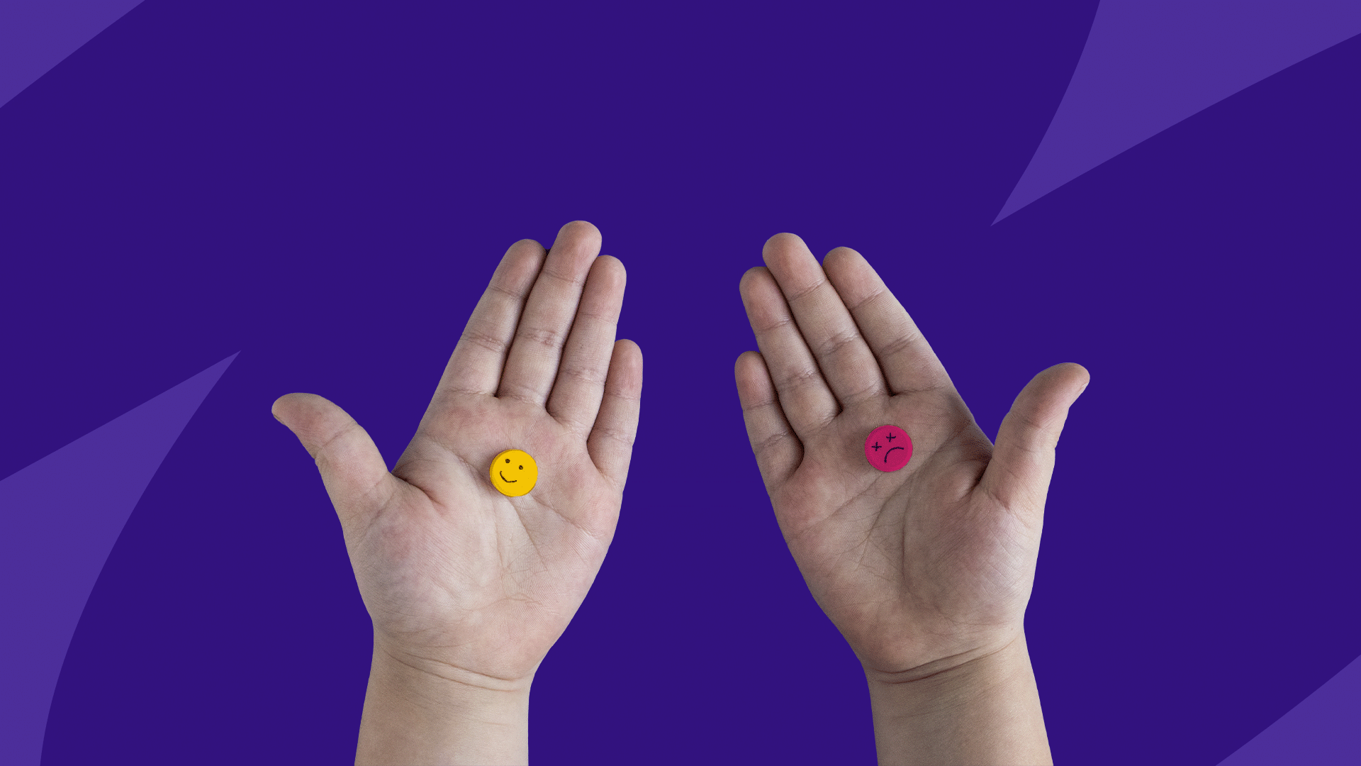 Two hands holding medication for anxiety and depression