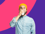 Person drinking coffee - caffeine and anxiety