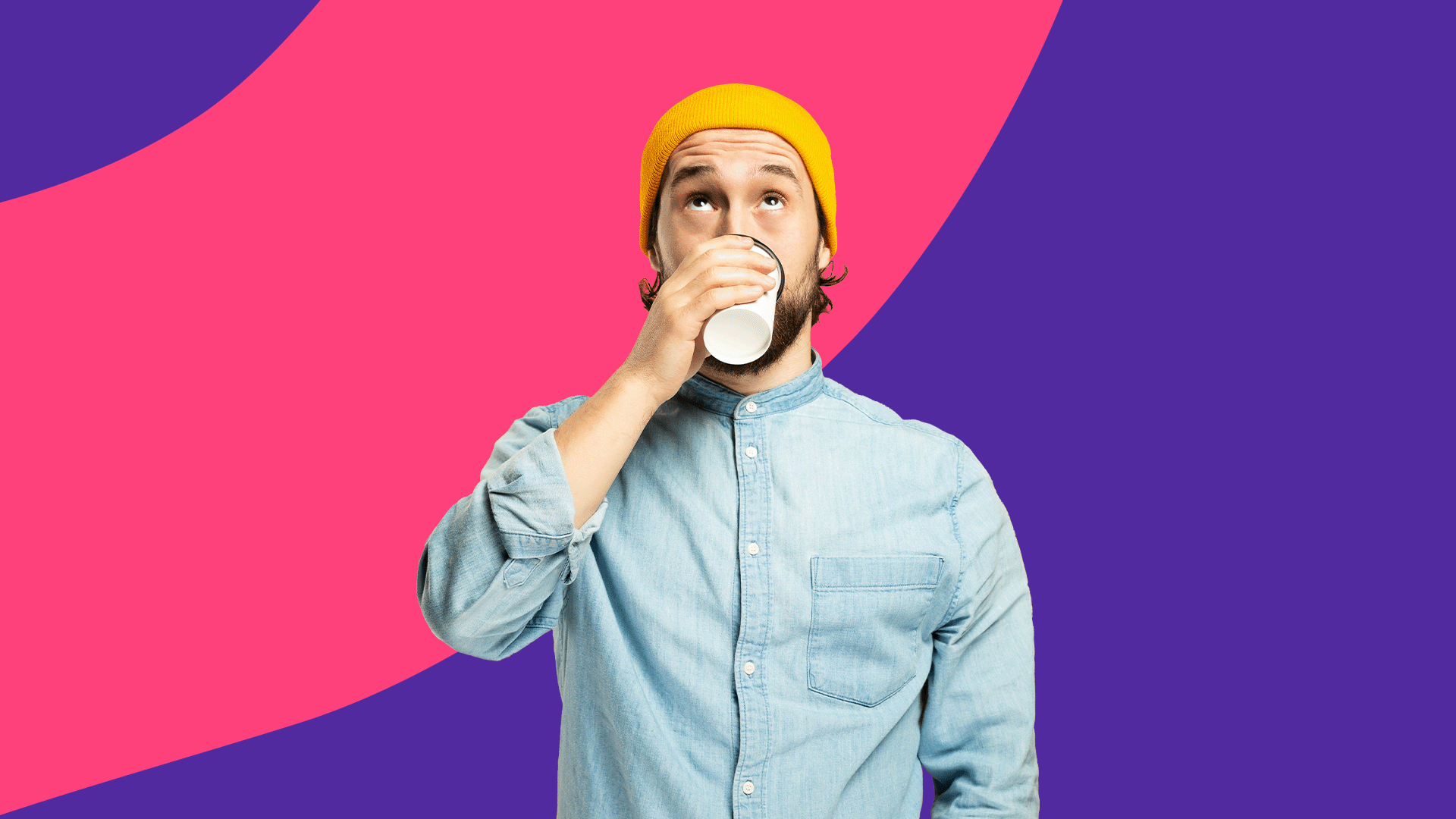 Person drinking coffee - caffeine and anxiety