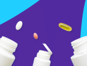 Pill bottles with variety of pills: Premarin alternatives