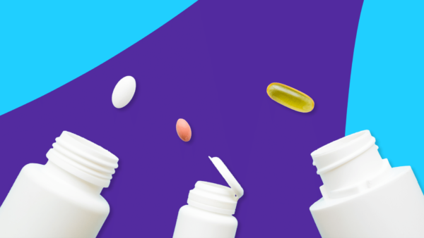 Pill bottles with variety of pills: Premarin alternatives