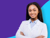 Pharmacy tech in white coat - second job for pharmacy tech
