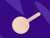 Scoop of preworkout powder - dry scooping