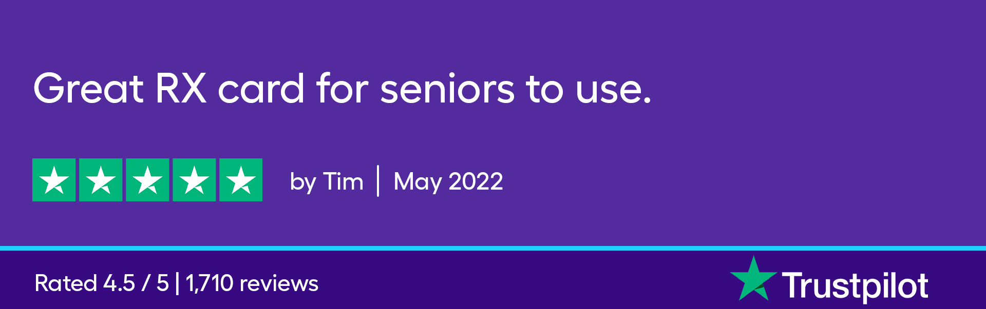 Great RX card for seniors to use.