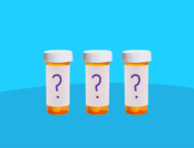 Three pill bottles with question marks: What can I take instead of losartan?