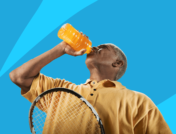 An older man working out in the heat