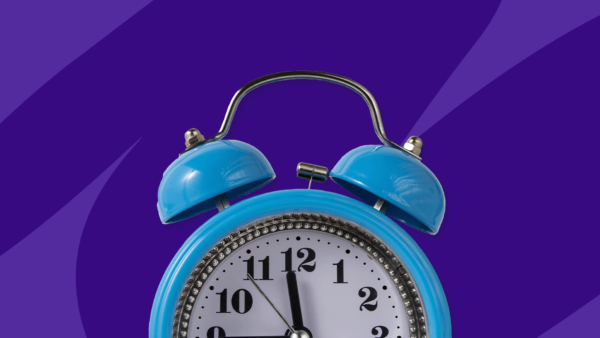 blue alarm clock - working 12 hours a day