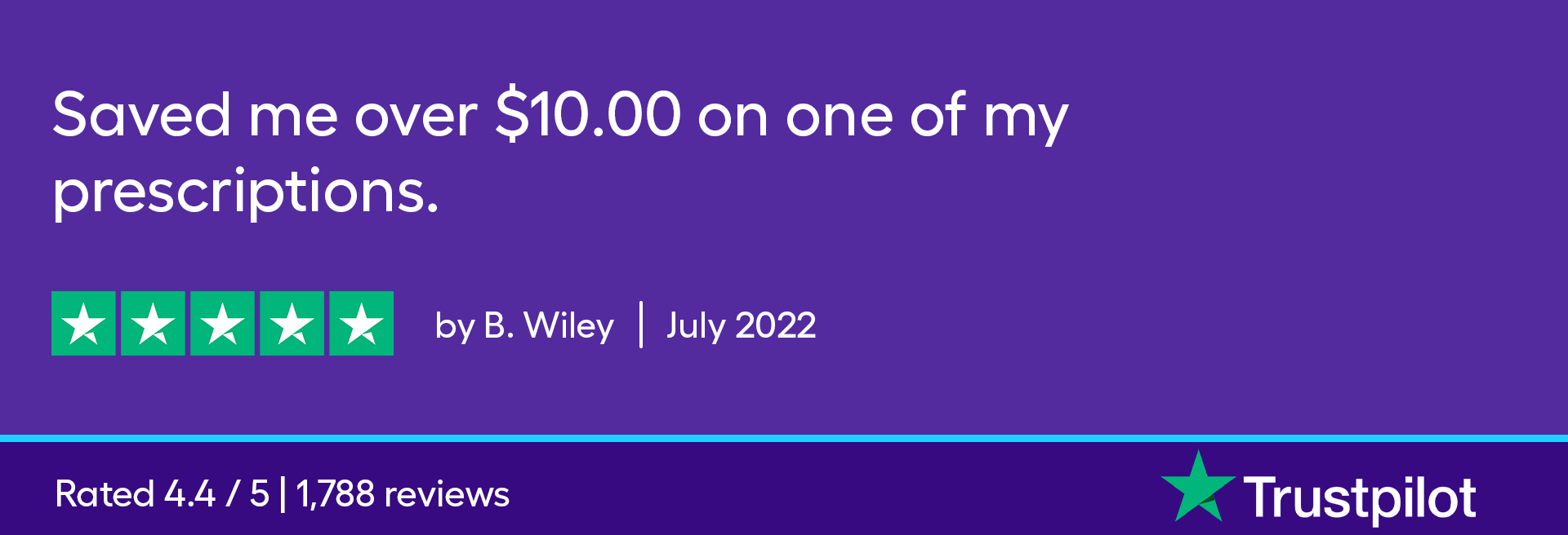 Saved me over $10.00 on one of my prescriptions.