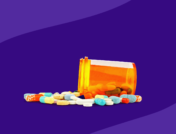 Rx pill bottle with pills: Prednisone alternatives