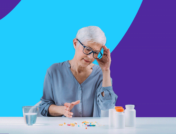 person looking at multiple medications - nonadherence to medication