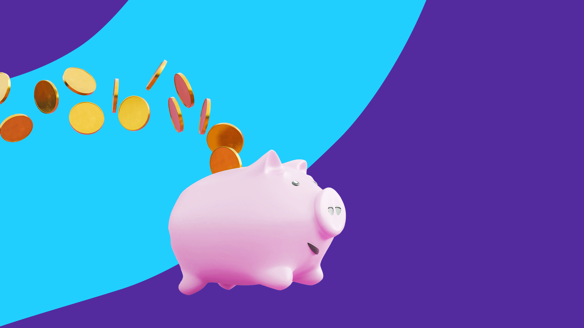 Piggy bank with gold coins - SingleCare reviews