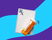 Rx pad with bottle of pills: Zoloft for anxiety