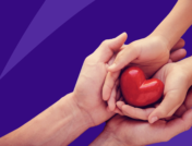 Hand holding heart: Guide to health care for unhoused people