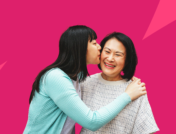 person embracing their parent - senior care