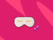 A sleep mask and pills — amitriptyline for sleep