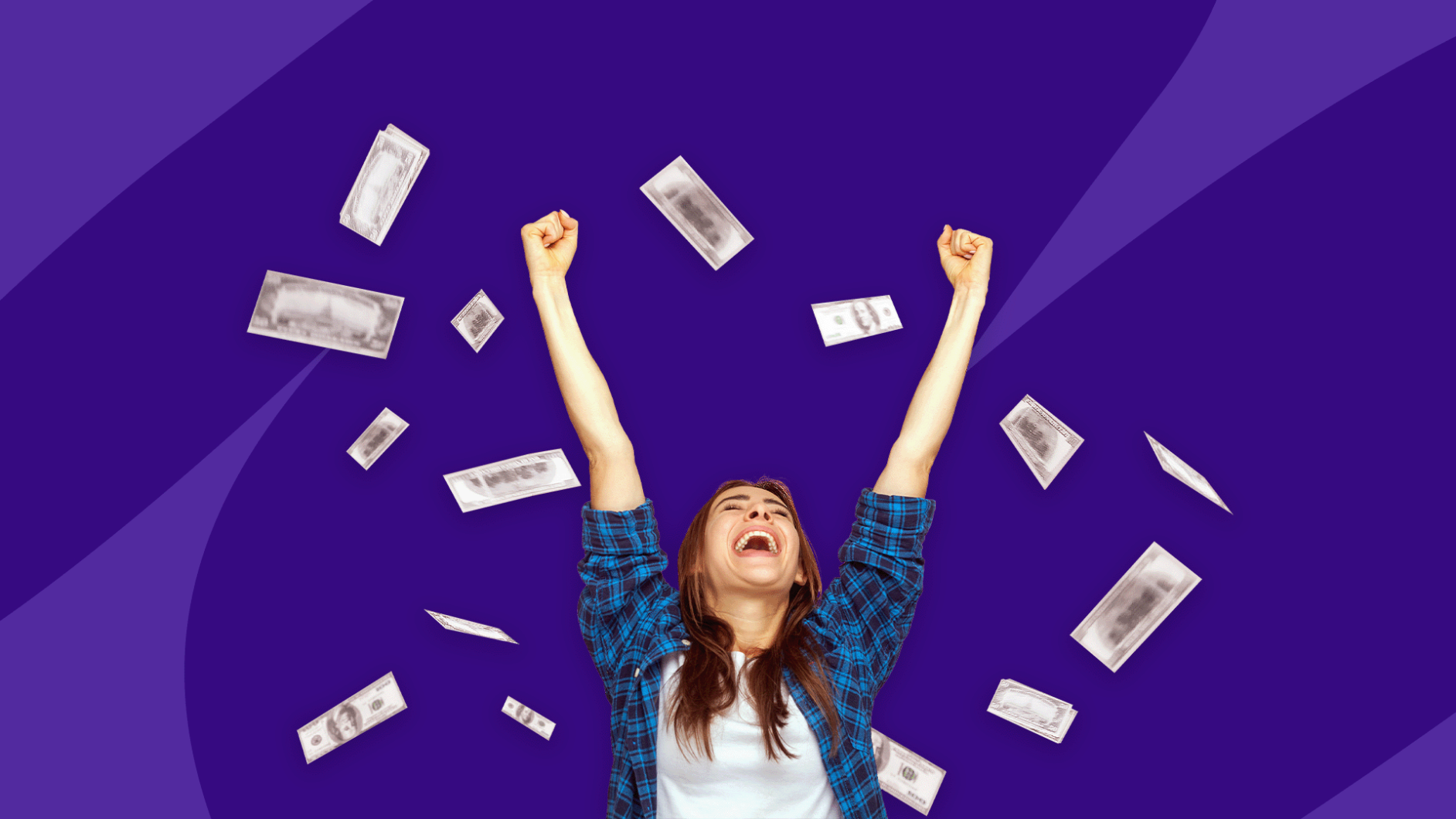 Person cheering - SingleCare reviews