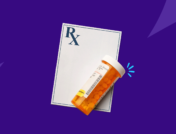Rx pill bottle and prescription pad: Memantine side effects and how to avoid them